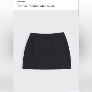 Abercrombie black mini skort